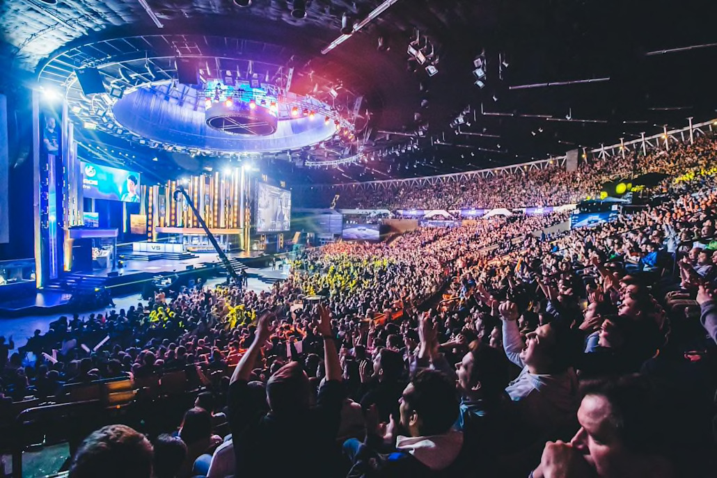 The crowd go wild at Katowice